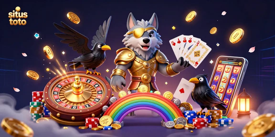 Savor the excitement at situs toto with a cosmic casino adventure featuring Odin, ravens, and vibrant game elements.