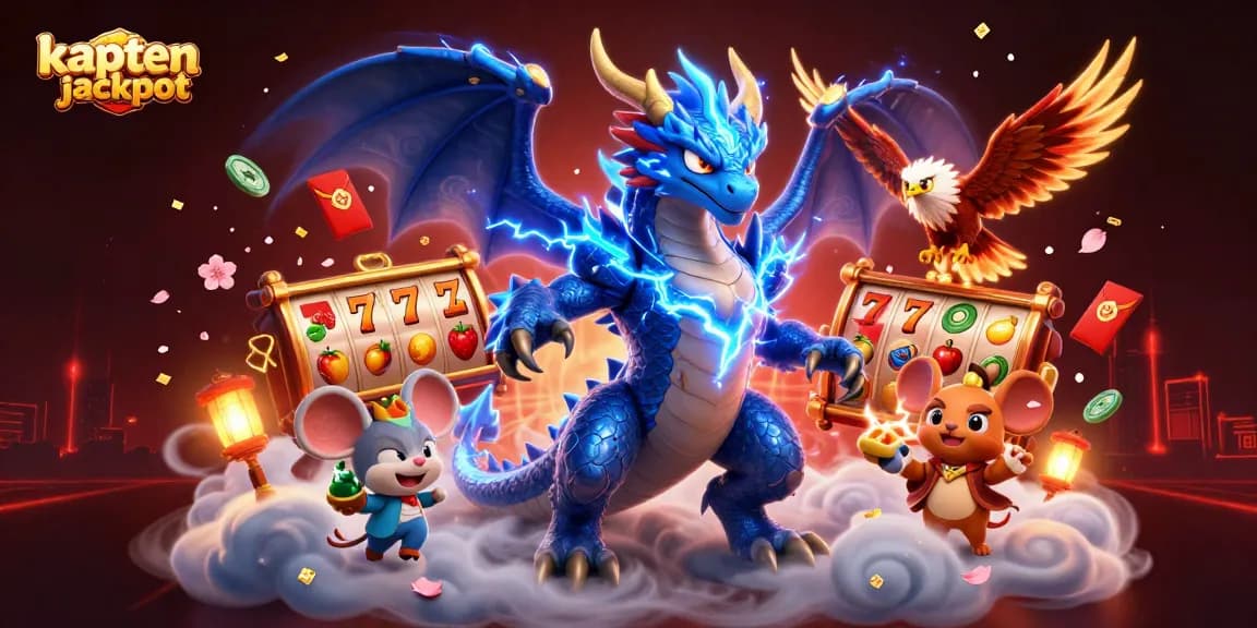 Play the exciting kaptenjackpot slots with vibrant characters and rich casino elements.