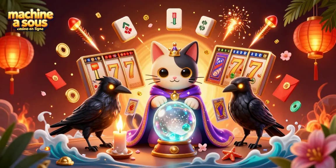 Jouez à des machines à sous casino en ligne dans un univers mystique, avec des éléments de jeu captivants.