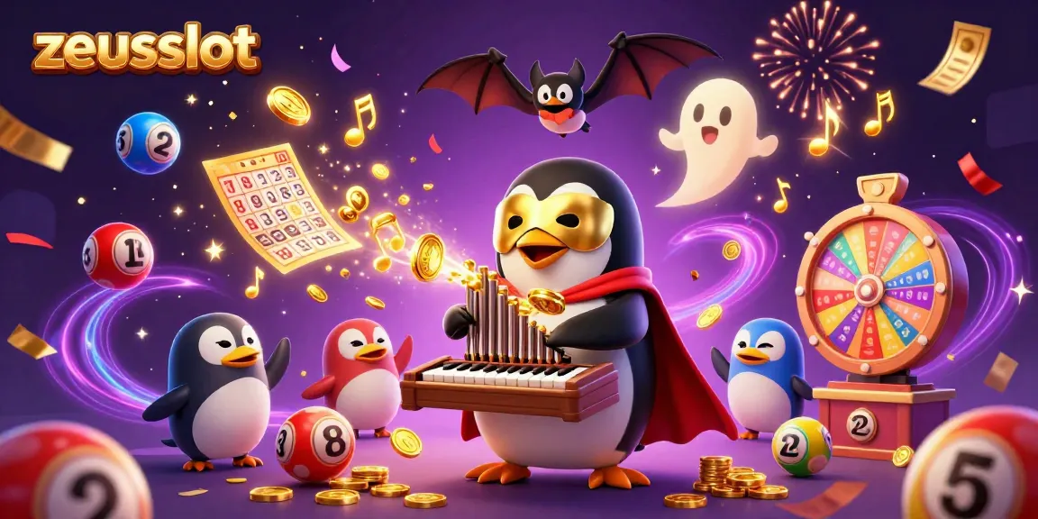 Experience the excitement of zeusslot with animated characters and dynamic casino game elements.