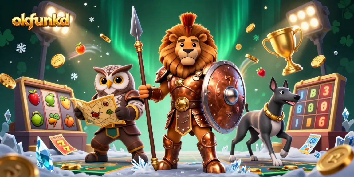 Engage with the exciting world of okfunkd as a Spartan lion leads the charge in dynamic slots action.