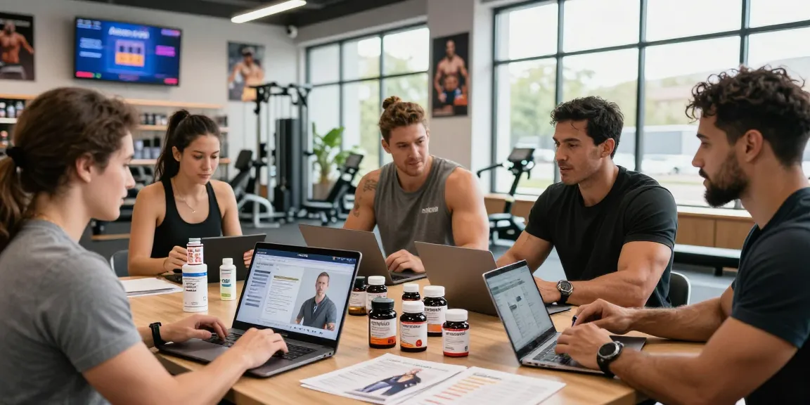 Shop for lab-tested steroids online at Astera Shop with fitness enthusiasts in a vibrant gym.