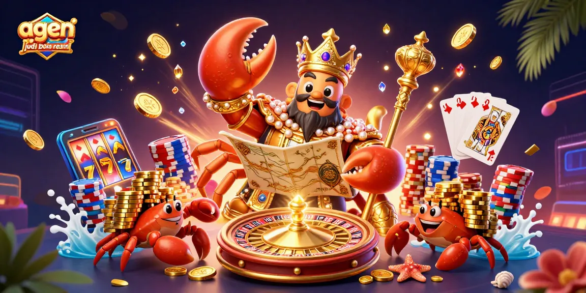 Engage with the exciting world of agen judi bola resmi, featuring vibrant characters and dynamic casino elements.