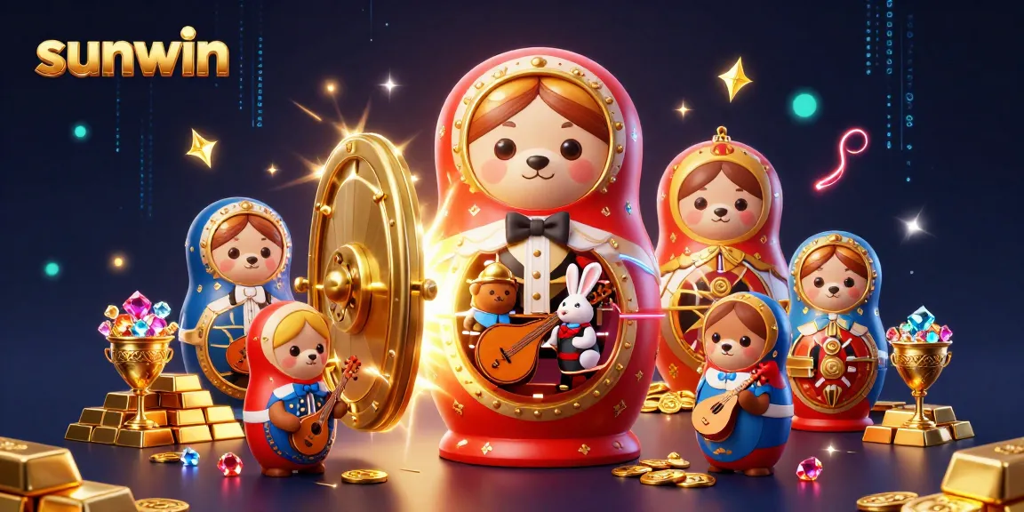 Join the sunwin adventure with a captivating 3D casino scene highlighting vibrant characters and dazzling rewards.