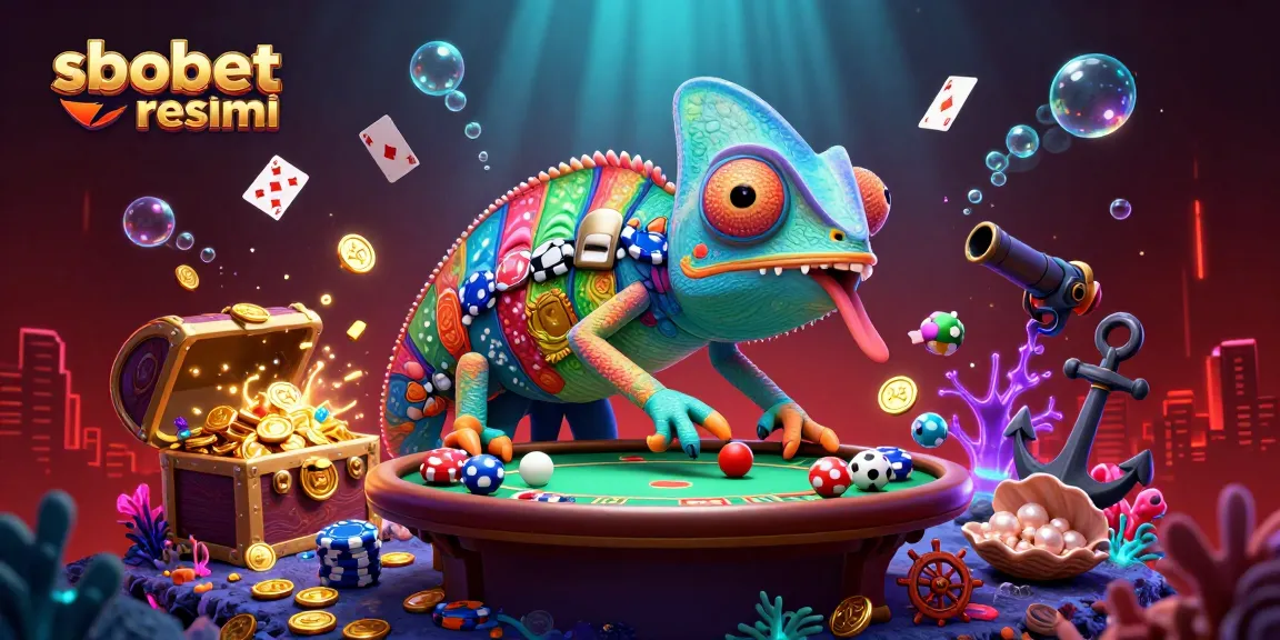 Join sbobet resmi in thrilling online sports betting, featuring the vibrant chameleon casino owner and dynamic game elements.