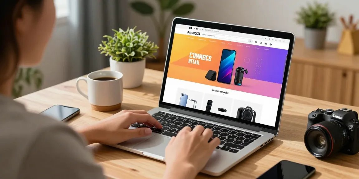 Pengguna mengakses https://pasar88.com/ untuk berburu slot online dengan nyaman, dikelilingi oleh aksesori elektronik menarik.