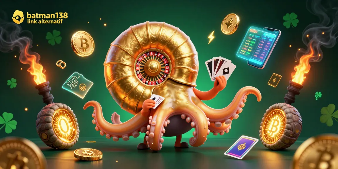 Spin the roulette with batman138 link alternatif, featuring a giant nautilus and glowing coins in a rich casino scene.