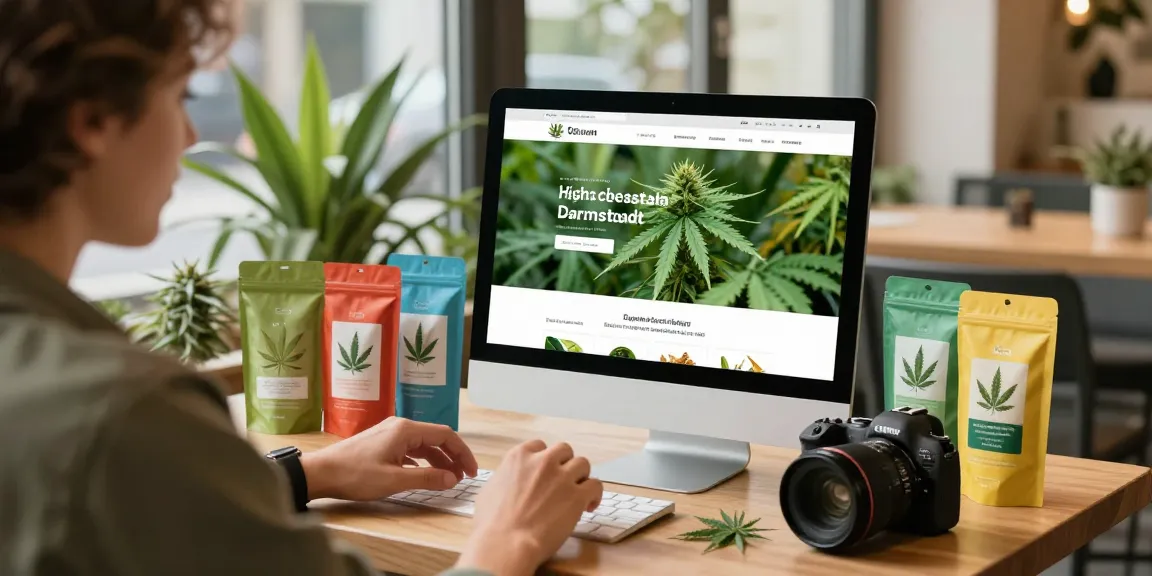 Discovering where to find top quality weed in Darmstadt while browsing an online dispensary.