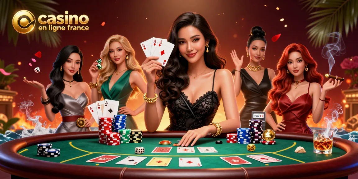 Win big at casino en ligne France with elegant card players in a luxurious setting, showcasing high-stakes action.