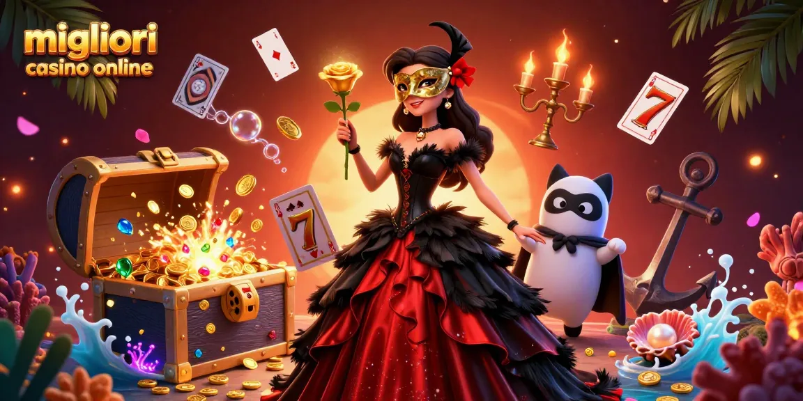 Interagisci con la migliore esperienza di gioco nei migliori casino online con personaggi 3D dinamici e ricchi elementi da casinò.