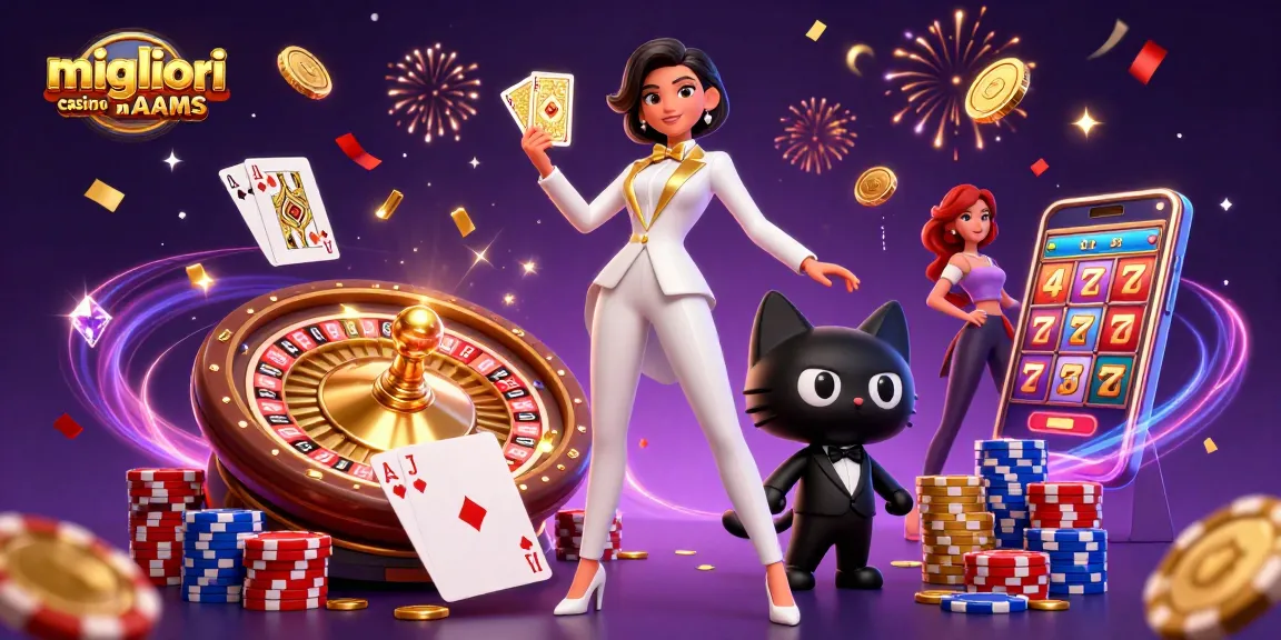 Interagisci con i migliori nei migliori casino non AAMS con personaggi 3D vivaci ed elementi di gioco emozionanti.