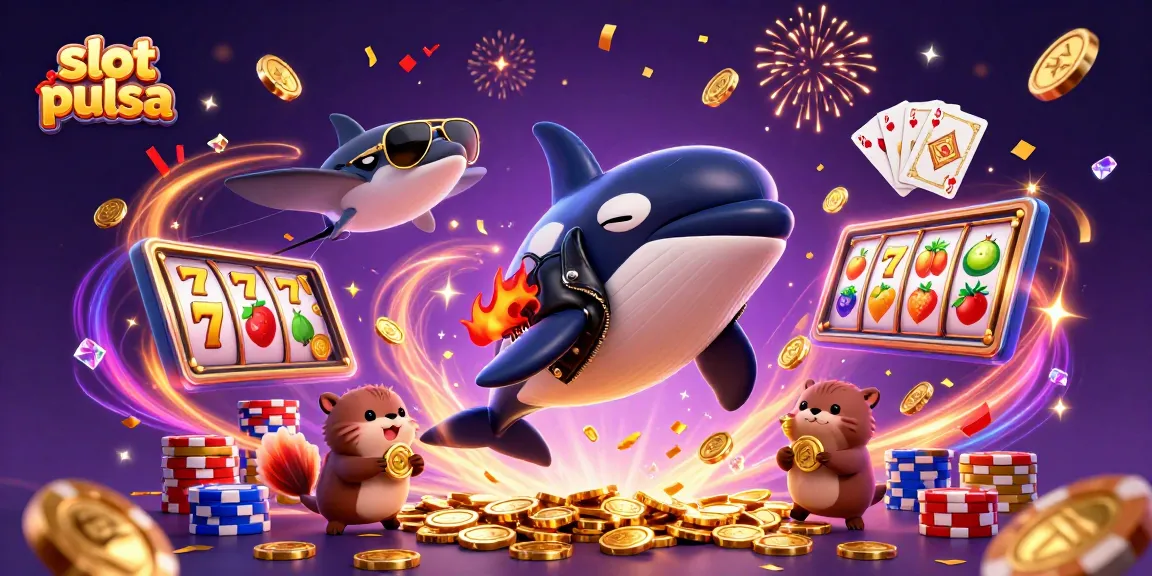 Menangkan slot pulsa sambil bermain dengan orca, stingray, dan beruang laut dalam ilustrasi menyenangkan.