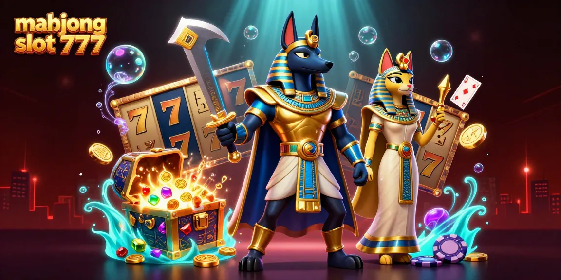 Experience the thrill of mahjong slot 777 with this vibrant, fun-filled illustration showcasing exciting slot gameplay.
