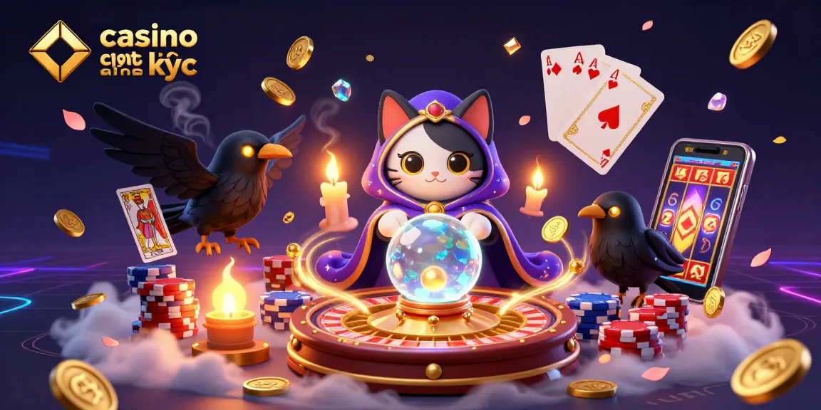 Jouez au casino crypto sans KYC, découvrez un monde ludique avec mystic cat et raven.
