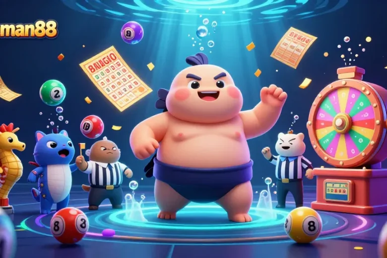 Join spaceman88 and friends in a vibrant underwater lottery adventure with colorful game elements.